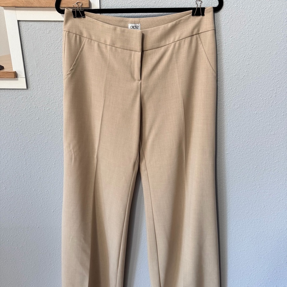 Vintage Cache Tan Wide Leg Women's Pants NWT - Picture 2 of 12